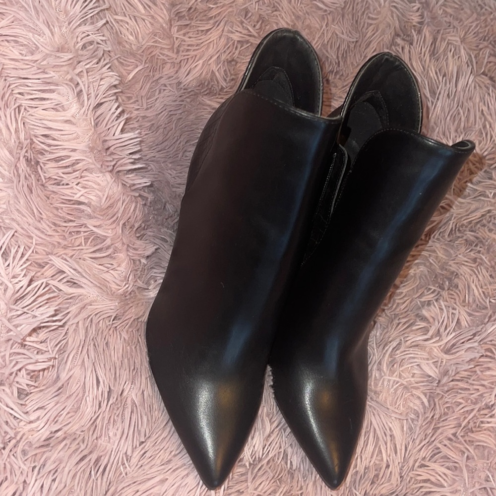 Black ankle booties